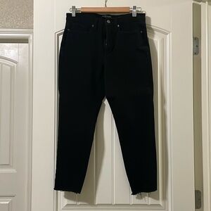 Banana Republic high rise skinny black premium denim pants